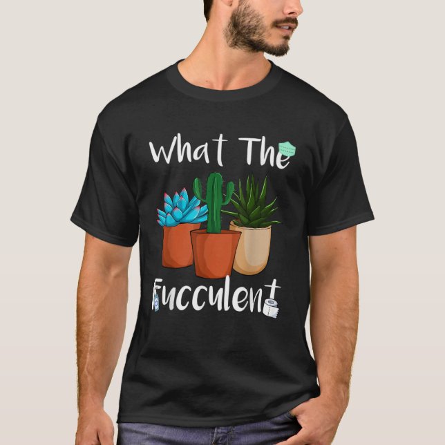 Kaktus för män Plusstorlek T Shirt (Framsida)