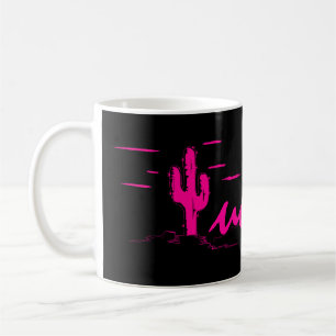 Kaktus för Saguaro för Tucson Arizona neonöken Kaffemugg