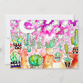 Kaktus Greeting Card