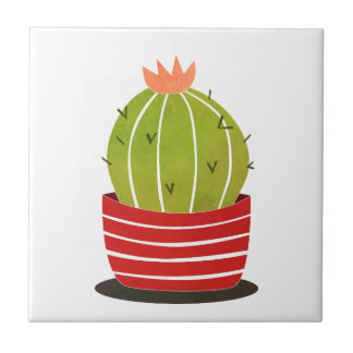 Kaktus i minsta konst poster kakelplatta