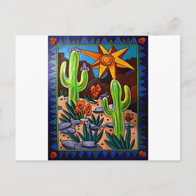 Kaktus i southwesten vykort (Framsida)