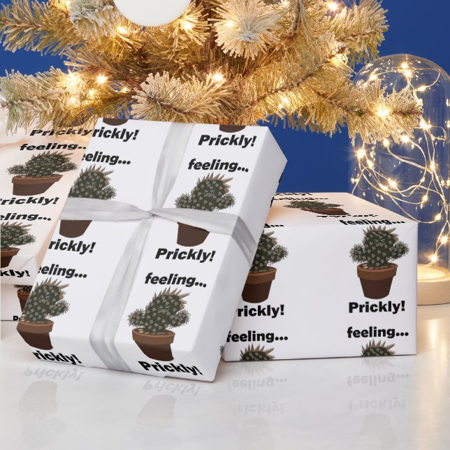 Kaktus Känner dig Prickig Kaktusar Sassy Födelseda Presentpapper (Helgdagar)
