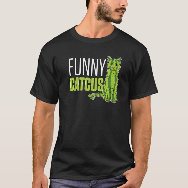 Kaktus Katt Mamma T Shirt (Framsida)