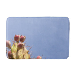 Kaktus- och blå himmelfoto badrumsmatta