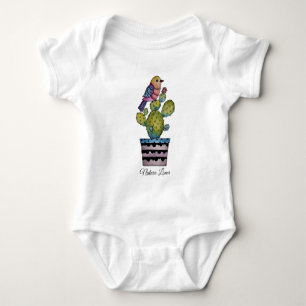 Kaktus och regnbåge i vattenfärg t shirt