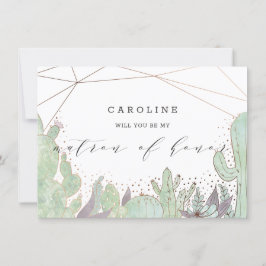 Kaktus- och succulents Matron of Honor Frieri kort