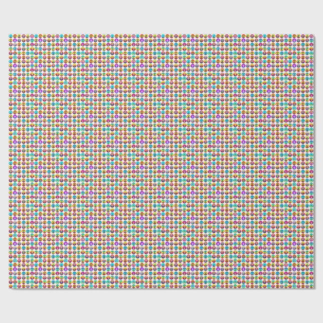 Kaktus popkonst suckulenta växter trädgård trädgår presentpapper (Platt)