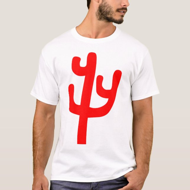 Kaktus - Röd T-shirt (Framsida)