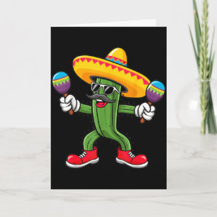 Kaktus Sombrero Cinco De Mayo Mexikansk Kaktus Fes Kort