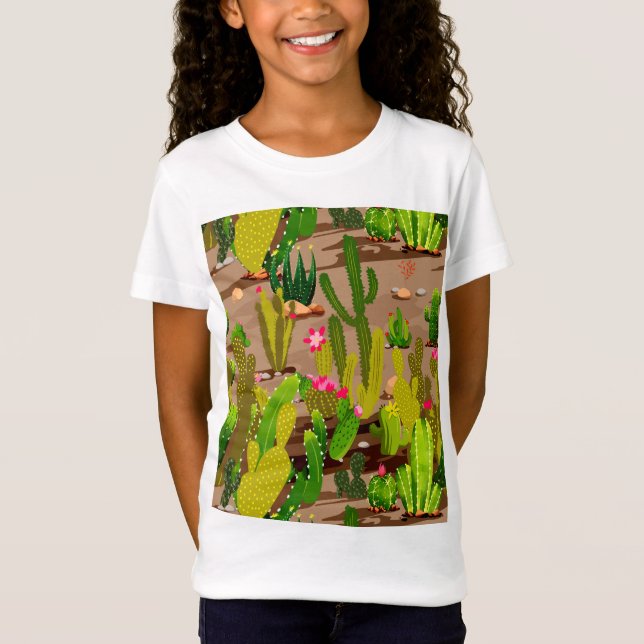 Kaktus Sort 3 T Shirt (Framsida)