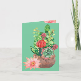 Kaktus, Sukkulenter, Kaktusblomma, Arrangemang Kort