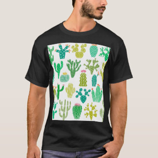 Kaktusanläggning: blommigt för vintage. t shirt