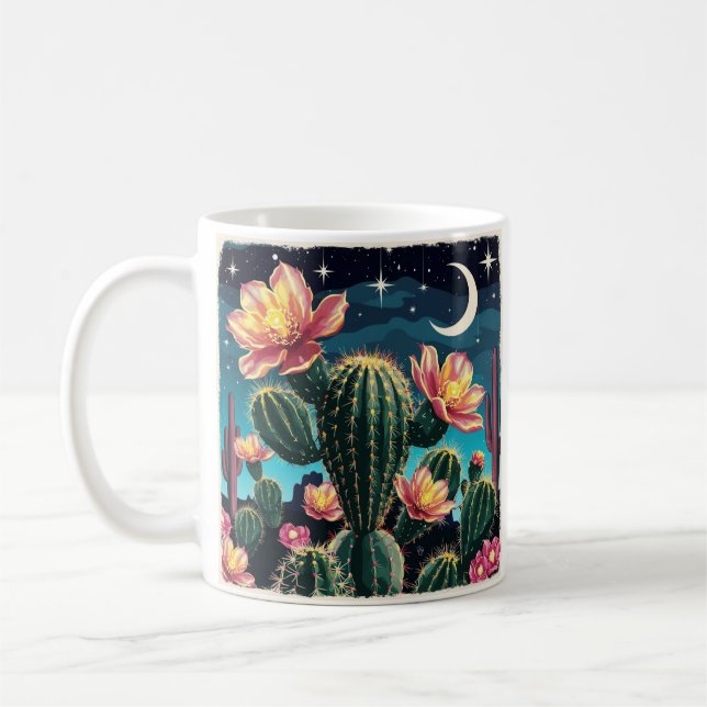 Kaktusar natt present kaffemugg (Vänster)