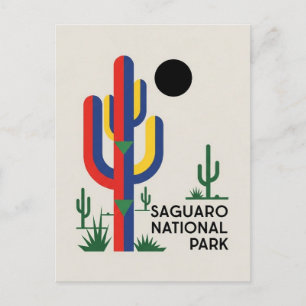 Kaktusar på Saguaro National Park Souvenir Vykort