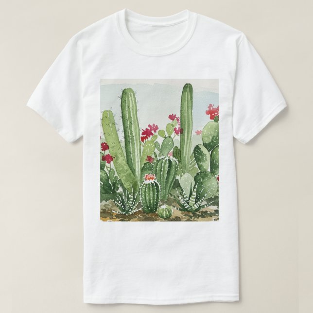 Kaktusar T Shirt (Design framsida)