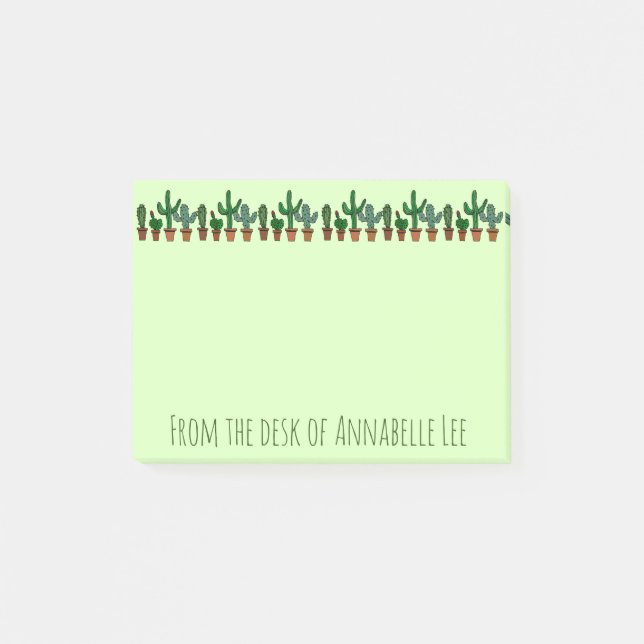 Kaktusbaner Post-it Block (Framsida)