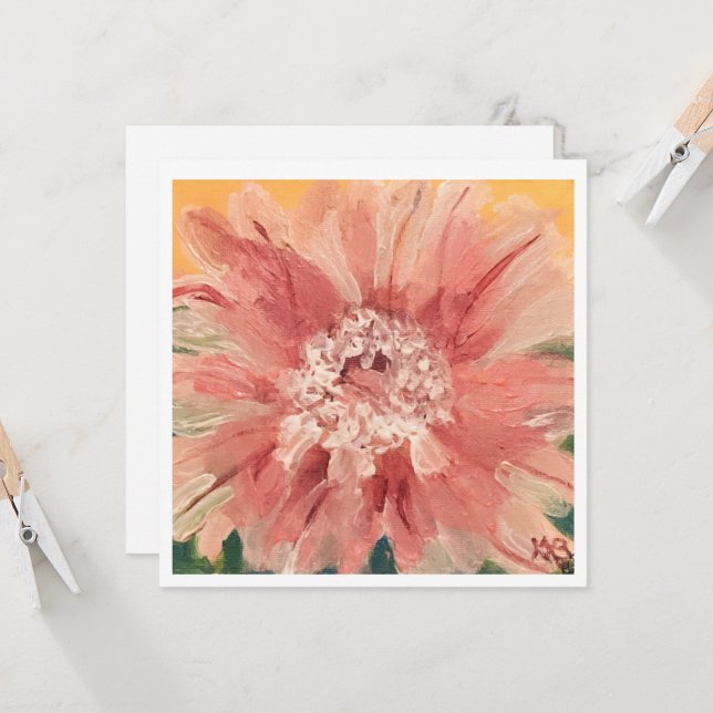 Kaktusblomma Kort (Fram/Back In Situ)