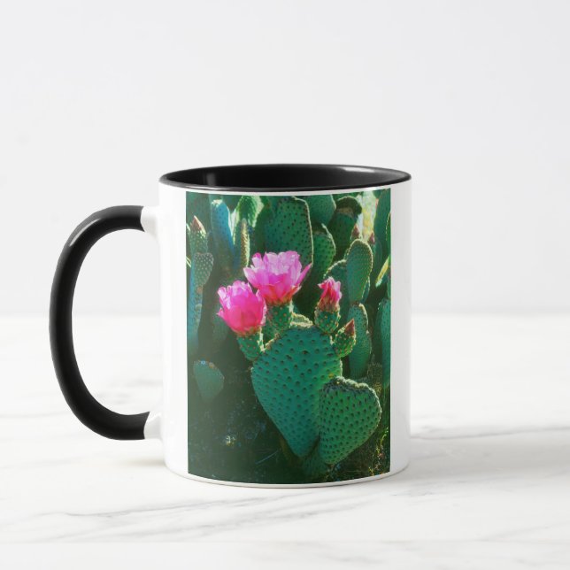 Kaktusblommor från Beavertail Mugg (Vänster)