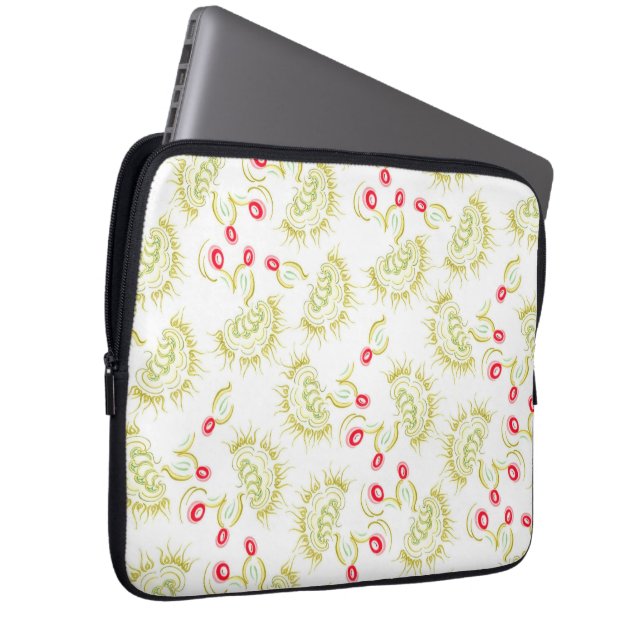 Kaktusblommor Laptop Fodral (Framsidan Höger)