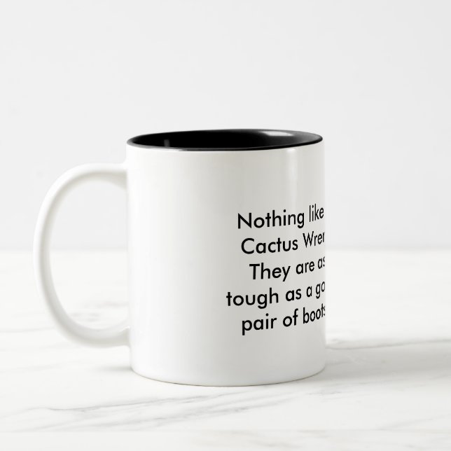 Kaktusgärdsmyg Två-Tonad Mugg (Vänster)