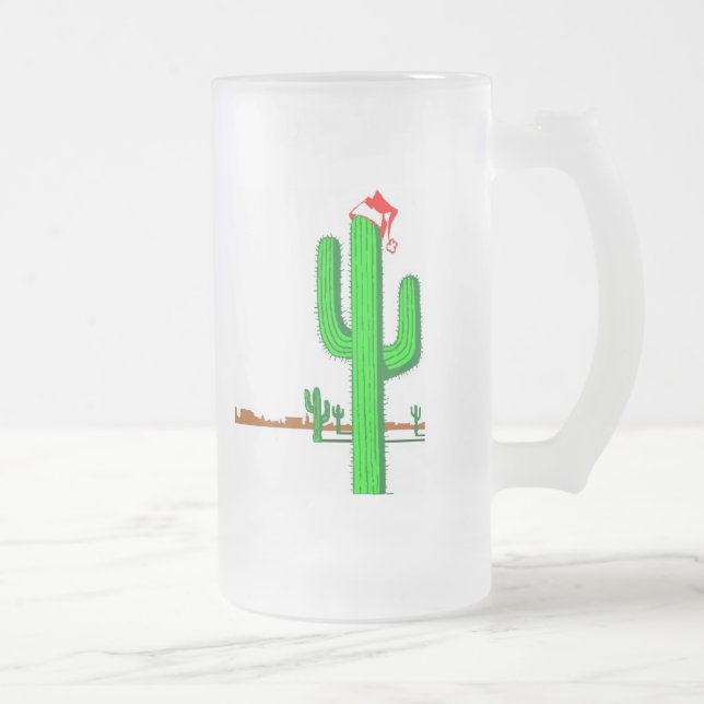 Kaktusjulgran - frostad Glass mugg (Höger)