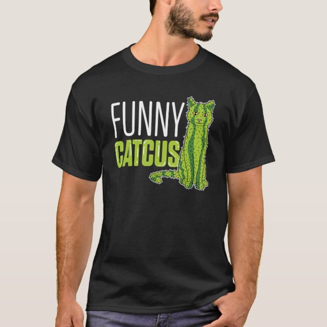 Kaktuskattemamma T Shirt (Framsida)