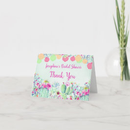 Kaktuslykta Sukkulenter Bröllopsdusch Tackkort