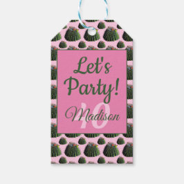 Kaktuspresenttaggar Presentetikett