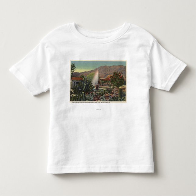 Kaktusträdgård, Palm Spring hotell T-shirt (Framsida)