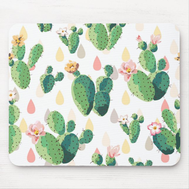 Kaktustryck Mousepad Musmatta (Framsidan)