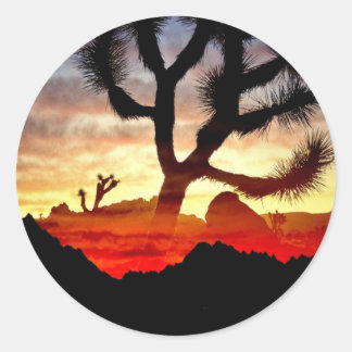 kaktutikens sikt runt klistermärke