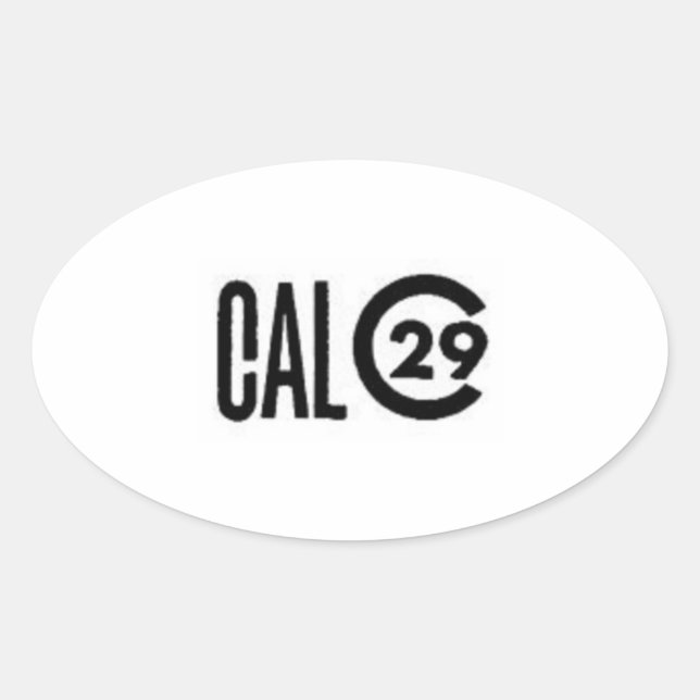 Kal 29 Sailboat-Sticker Ovalt Klistermärke (Framsida)