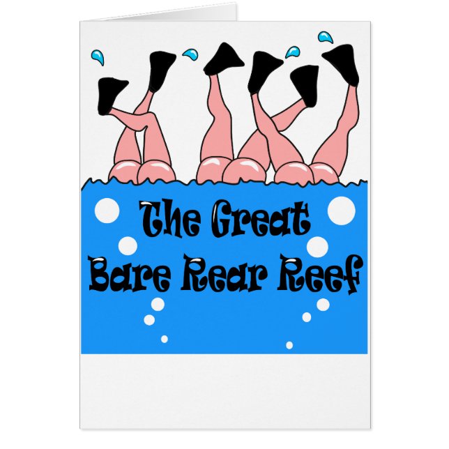 Kal bakre rev hälsningskort (Framsidan)