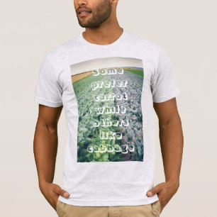 Kål Fält: grönt&lila T Shirt