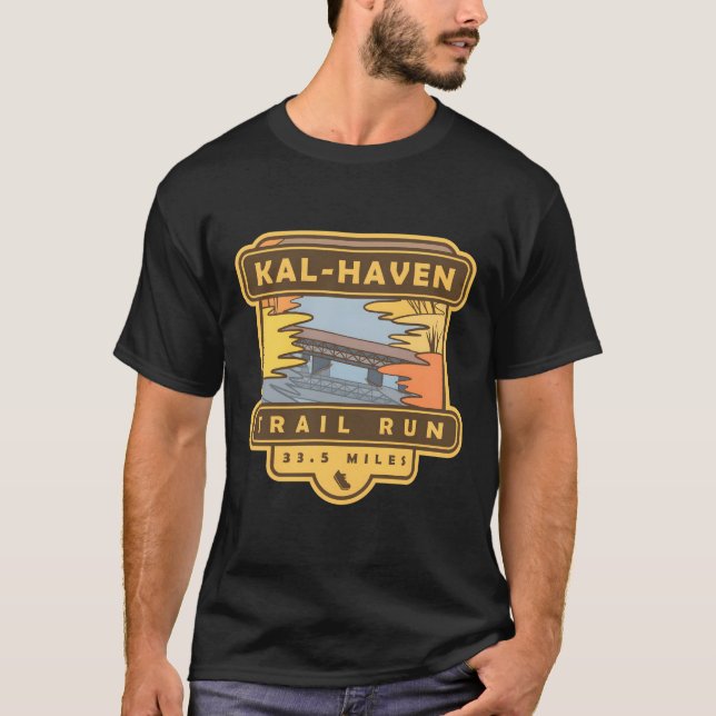 Kal-Haven Trail Springa � 33,5 miles springer souv T Shirt (Framsida)