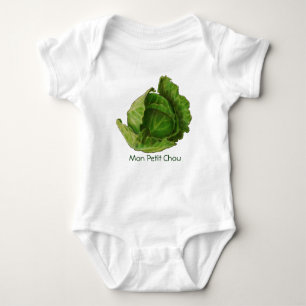Kål i färg ritar: Måndag Petit Chou: Fransk Tee Shirt