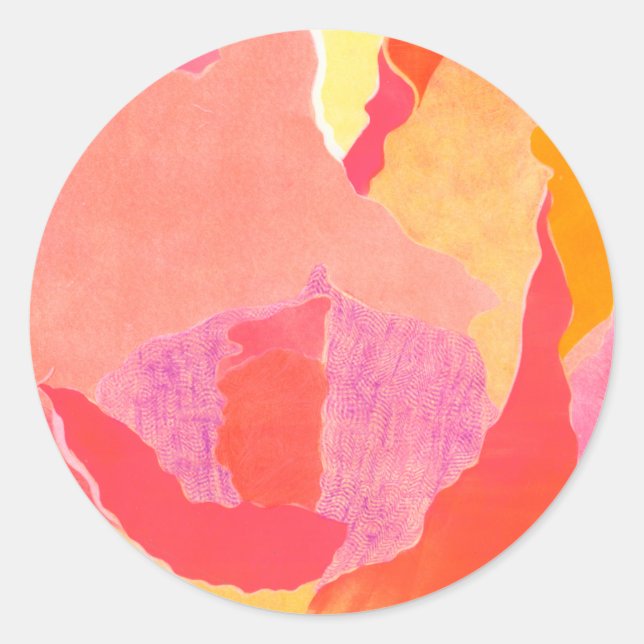 Kål Ro IV Runt Klistermärke (Framsida)