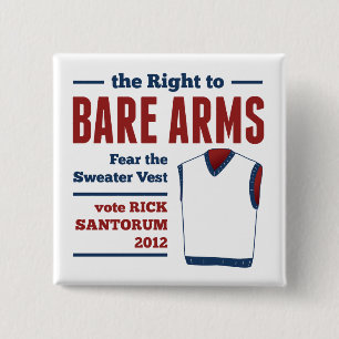 Kal Vest 2012 för ärmarstackSantorum tröja Knapp