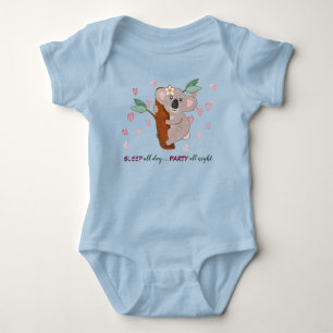 Kala Bear Baby Bodykostdräkt hela dagen T Shirt