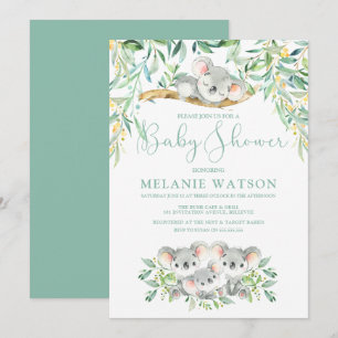 Kala Bush Spädbarn Baby Shower-inbjudningar Inbjudningar