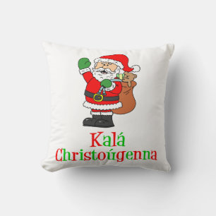 Kala Christougenna Grekiska jultomten Kudde