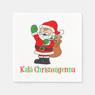Kala Christougenna Grekiska jultomten Napkins Pappersservett
