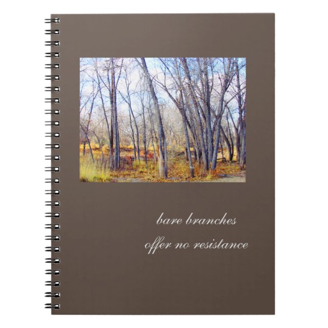 Kala grenar, ingen motståndsjournal anteckningsbok (Framsidan)