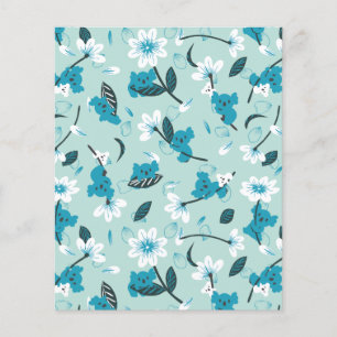 Kala Mönster Cute Animal and Nature Art Flygblad