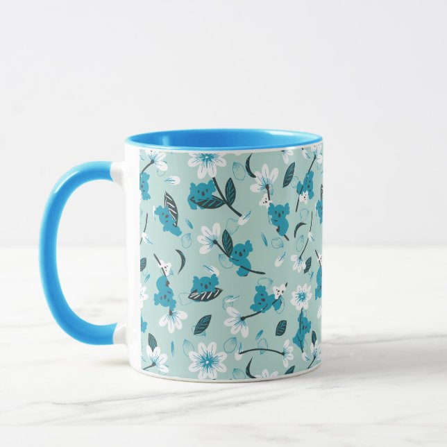 Kala Mönster Cute Animal and Nature Art Mugg (Vänster)