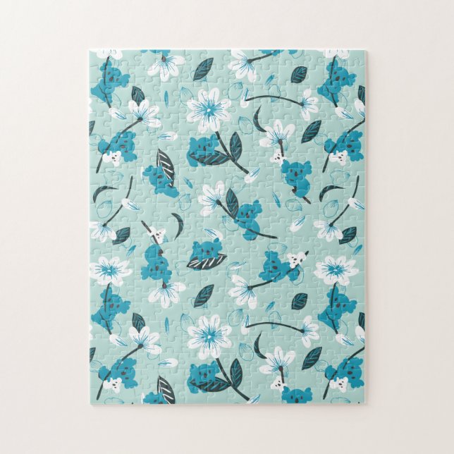 Kala Mönster Cute Animal and Nature Art Pussel (Vertikal)