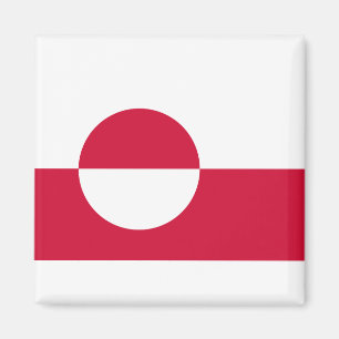 Kalaallit Nunaat - Grønland - Grönländska Flagga Magnet