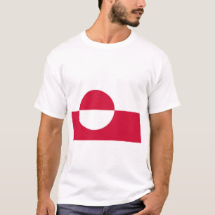 Kalaallit Nunaat - Grønland - Grönländska Flagga T Shirt