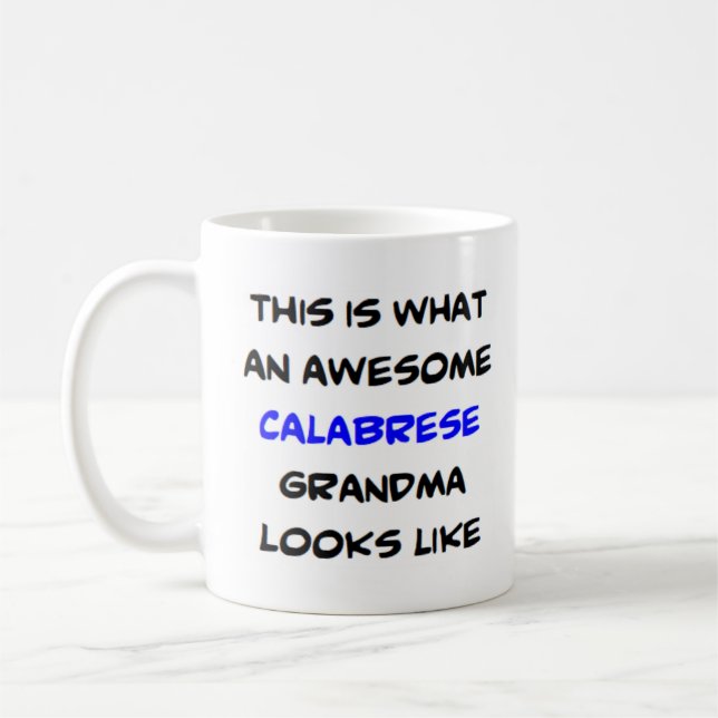 kalabrese morma, fantastisk kaffemugg (Vänster)