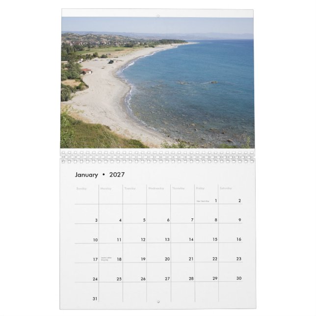 Kalabrien, Italiens väggkalender Kalender (Jan 2027)